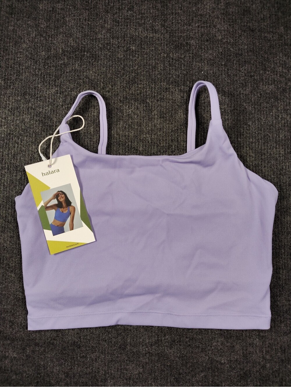 Halara Girls' Purple Activewear Crop Top with Tags